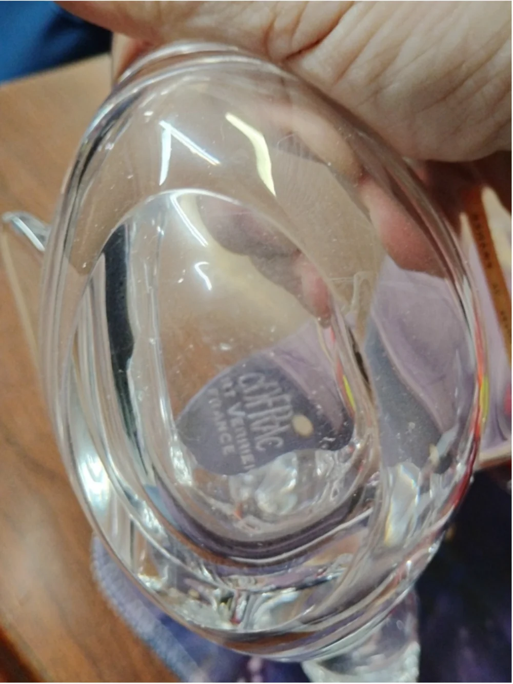 Vannes Crystal Duck Vintage ( Made In France)